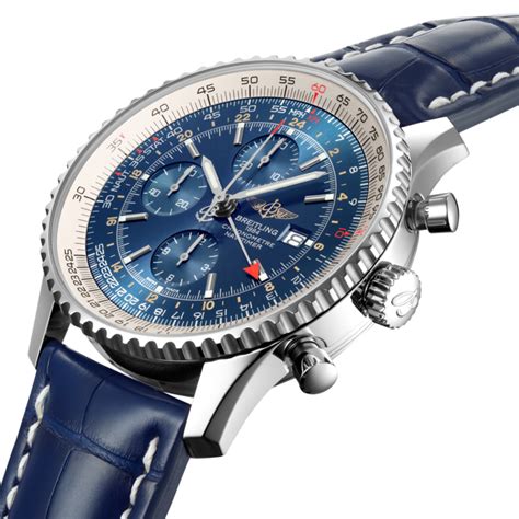 breitling navitimer world blau|breitling navitimer 46mm blue.